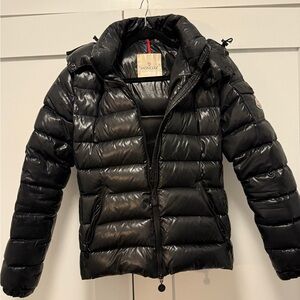 Moncler Shiny Black Quilted Puffer Jacket women’s